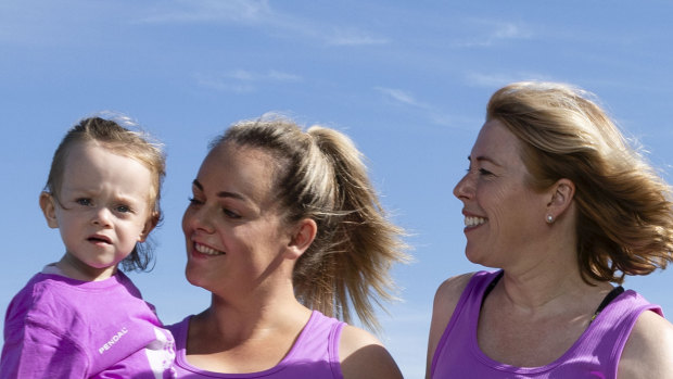 Running with doctor who saved her child's life