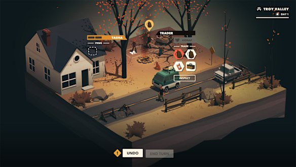 Overland from Finji is a turn-based survival game where dogs can use knives.