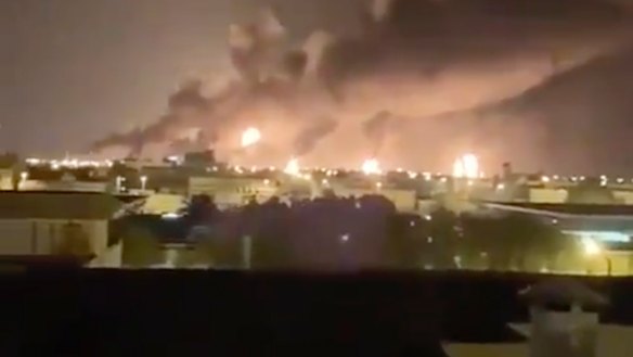 The assault was the worst on regional oil facilities since Saddam Hussein torched Kuwait's oil wells during the 1990-91 Gulf War.