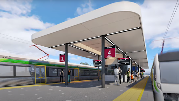 The shelters of the Bayswater train station were  the source of social media jokes for their resemblance to a Bunnings trestle table.