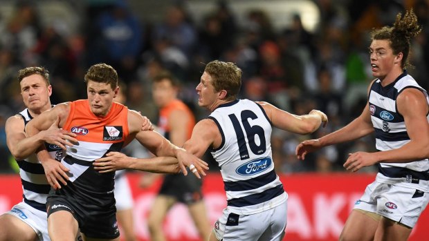 Finals ready: Young midfielder Jacob Hopper has played an important role in the Giants revival.