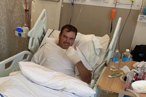 Brad Osborne recovering in hospital.