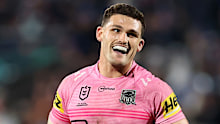 Nathan Cleary seen after Penrith’s win over the Warriors