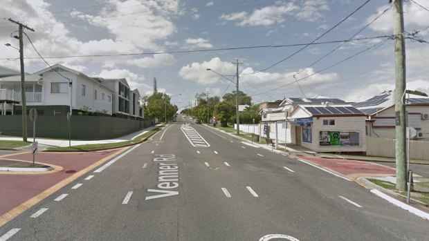 The intersection of Venner Road, Lagonda and Frederick streets in Annerley where a fatal crash occurred in August 2018.