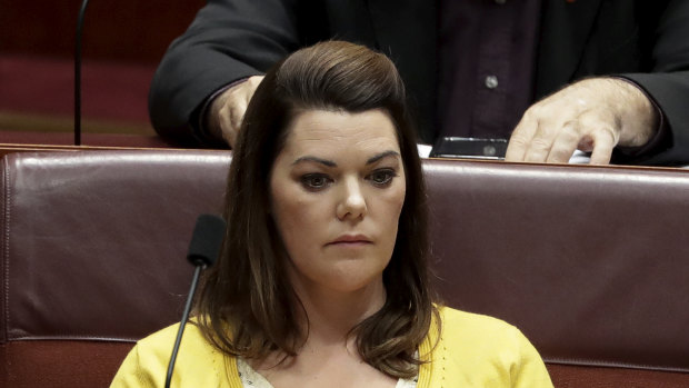 Senator Sarah Hanson-Young is fighting for her political career.