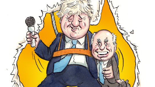 Boris Johnson and John Howard