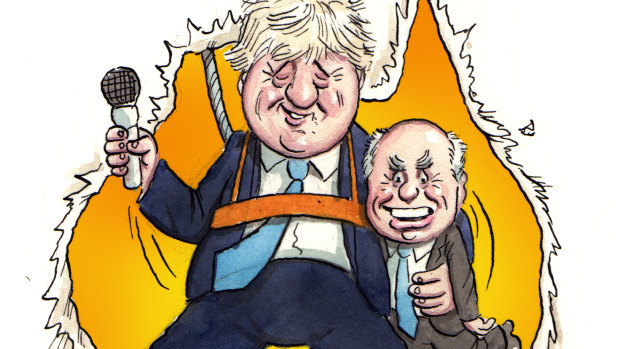 Boris Johnson takes his retirement tour Down Under