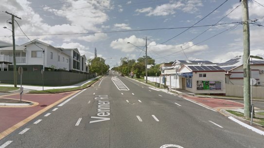 The intersection of Venner Road, Lagonda and Frederick Streets in Annerley where a fatal crash occurred in August 2018.