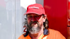 Not Happy: Trucker trainer Tom Palmai in Orange