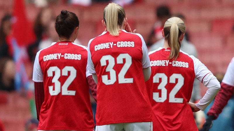 ‘We love you Kyra and Jess’: Arsenal stand with Cooney-Cross and ill mother