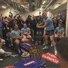 The behind-the-scenes photo showing how the Blues bought into Maguire’s methods