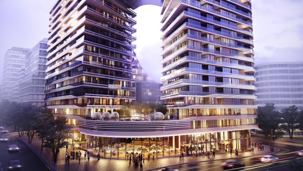 An artist's impression of the Green Square development in Sydney's south.