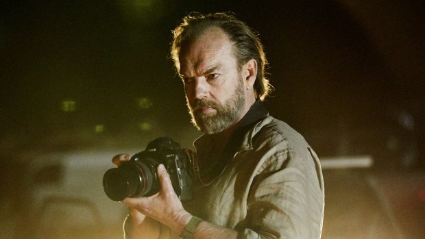Hugo Weaving as a war photographer in the new Australian film Hearts and Bones. 