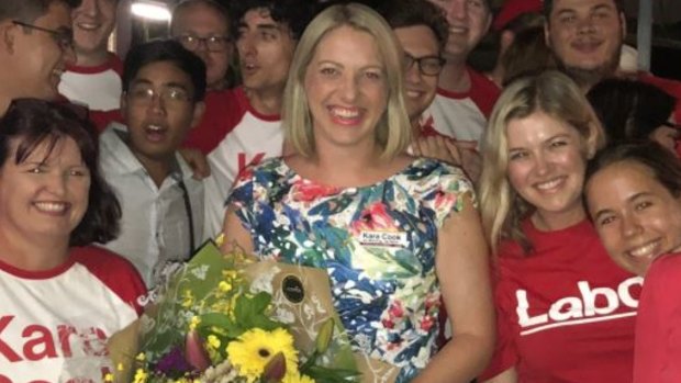 Kara Cook won the byelection for Labor.