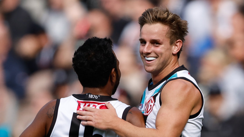AFL round six live updates: Quick-firing Power get early lead against Magpies at the MCG