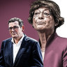 Former premier Daniel Andrews, left, and Ombudsman Deborah Glass.