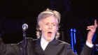 Paul McCartney in concert at Allianz Stadium last night.