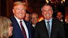Donald Trump and Jair Bolsonaro at Mar-a-Lago in 2020. 