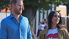 The Duke and Duchess of Sussex, Prince Harry and Meghan Markle take part in the Scar Tree Walk on day three of the royal trip on April 16, 2026 in Melbourne, Australia. 