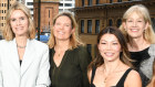 From left: Vihari Ross from Antipodes Partners, Chanel Stuart-Findlay from Plato Investment Management, Julia Weng from Paradice Investment, First Sentier’s Dawn Kanelleas, Airlie’s Emma Fisher, Northcape Capital’s Fleur Wright, Jun Bei Lei from Tribeca Investment Partners, Catherine Allfrey of Wavestone Capital and Armina Rosenberg from Minotaur Capital.