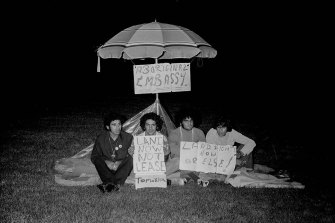 The establishment of the Aboriginal Tent Embassy on Australia Day, January 26, 1972. 