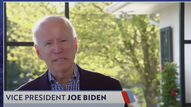 "Hello, Florida": Joe Biden addresses a virtual rally in Florida that was plagued by glitches.