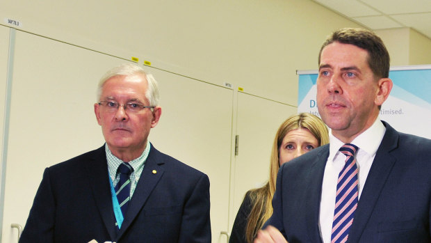 Dr Richard Ashby, pictured with former Health Minister Cameron Dick.