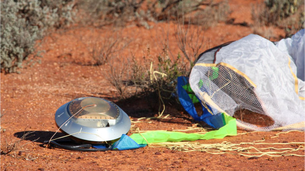 The capsule from the first Hayabusa probe which landed at Woomera in 2010.