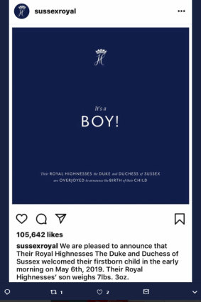 The official announcement on Instagram.