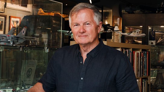 Peter Collins, the new president of the Museum of Applied Arts and Science amid his private collection. 