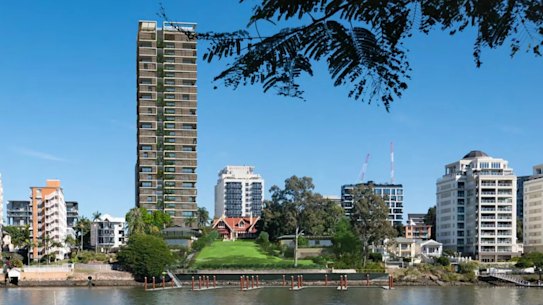 The tower would dominate the Kangaroo Point skyline.