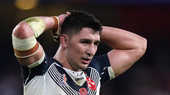 Victor Radley was distraught after England’s semi-final loss.