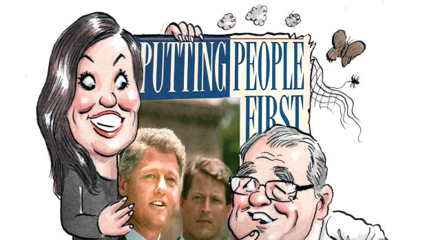 Labor's new slogan was first used by Bill Clinton in 1992.