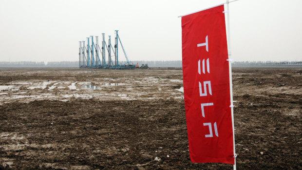 It was a soggy start to Tesla's China dream. 