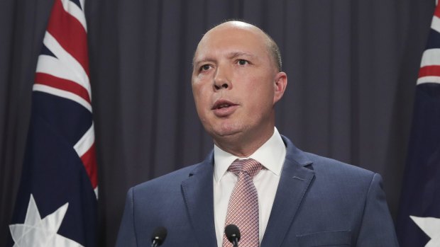 Peter Dutton said "two doctors from Nimbin" could recommend a detainee for transfer.