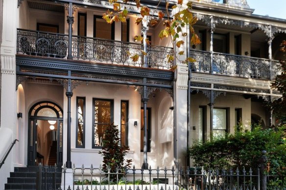The 1885-built terrace in Potts Point last traded in 1970 for $25,000.