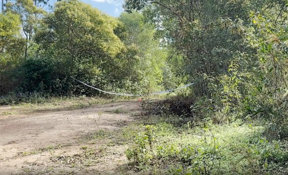 Police released vision of the crime scene at Gin Gin, where human remains were found in the search for missing Queensland teenager Pheobe Bishop.
