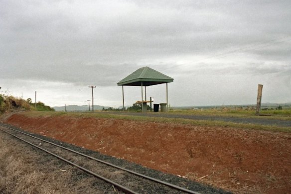 The cane train track near the area where Joanne Butterfield’s belongings were found. 