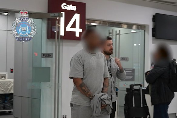 The man arrived in Perth on Thursday night. 