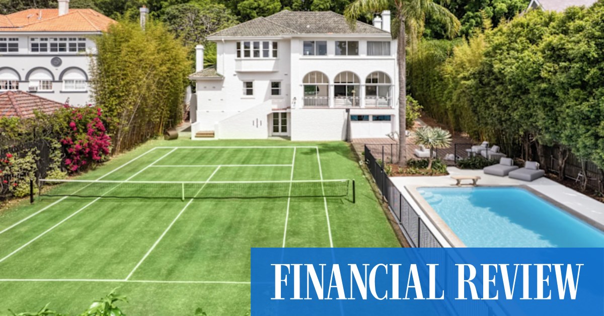 afr.com - Bonnie Campbell - Lender circles Clayton Larcombe's $40m Bellevue Hill estate
