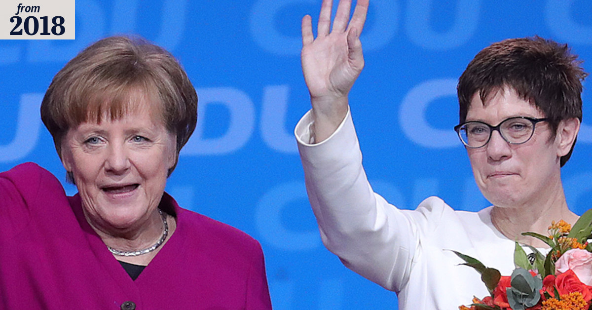 Angela Merkel's political heir 'may bring back' national service