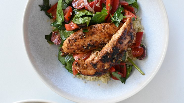 Mediterranean chicken and quinoa salad recipe