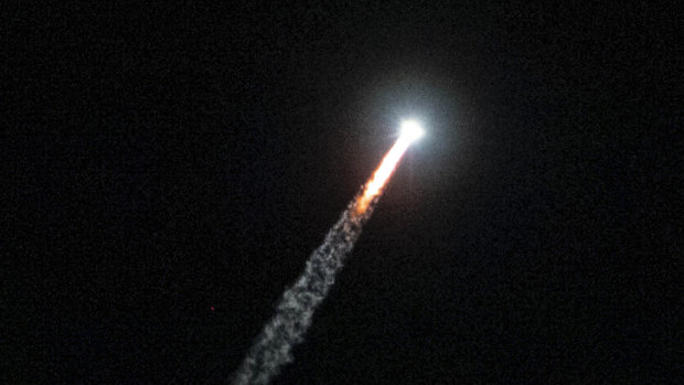 Terran I, a mostly 3D-printed rocket by Relativity Space lifts off from Cape Canaveral Space Force Station, Florida, on Wednesday. 