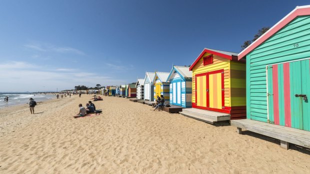 Brighton’s famous bathing boxes where legal disputes stretch back to 1876.