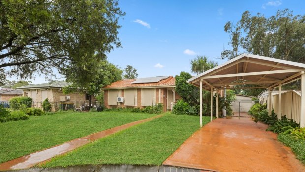 A three-bedroom, two-bathroom house on an almost 550-square-metre block in Quakers Hill, which recently sold for $948,000.