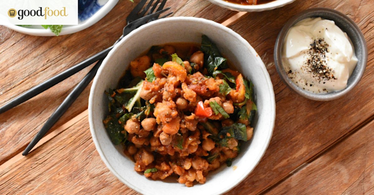 Sarah Pound’s slow-cooker Moroccan vegetable and chickpea stew