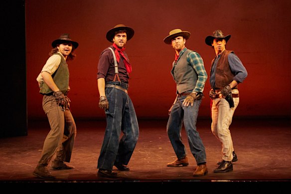 From left: Luke London, Liam Head, Ethan Jones and Darcy Wain as the Kelly Gang.