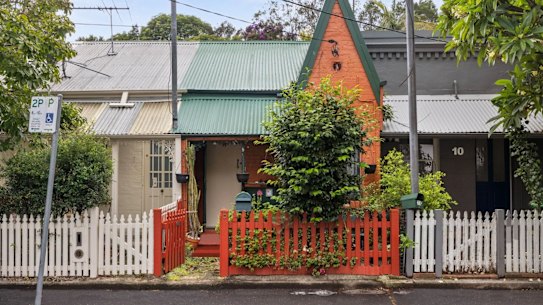 The three-metre wide terrace at 8 Flora Street sold to a young man with friends living in the same street.