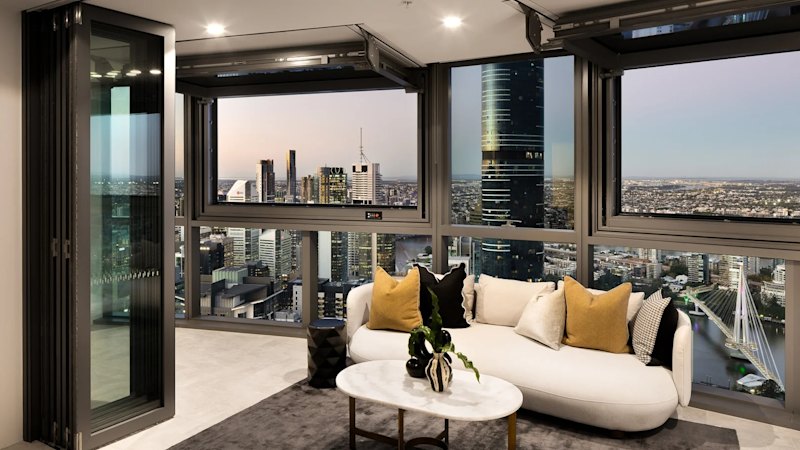Panoramic views, casino downstairs: City apartment sells at auction for $3.43m (australia) — The Age