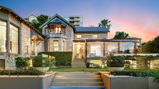 The Victorian Gothic mansion Allowah is billed one of Mosman’s oldest houses.